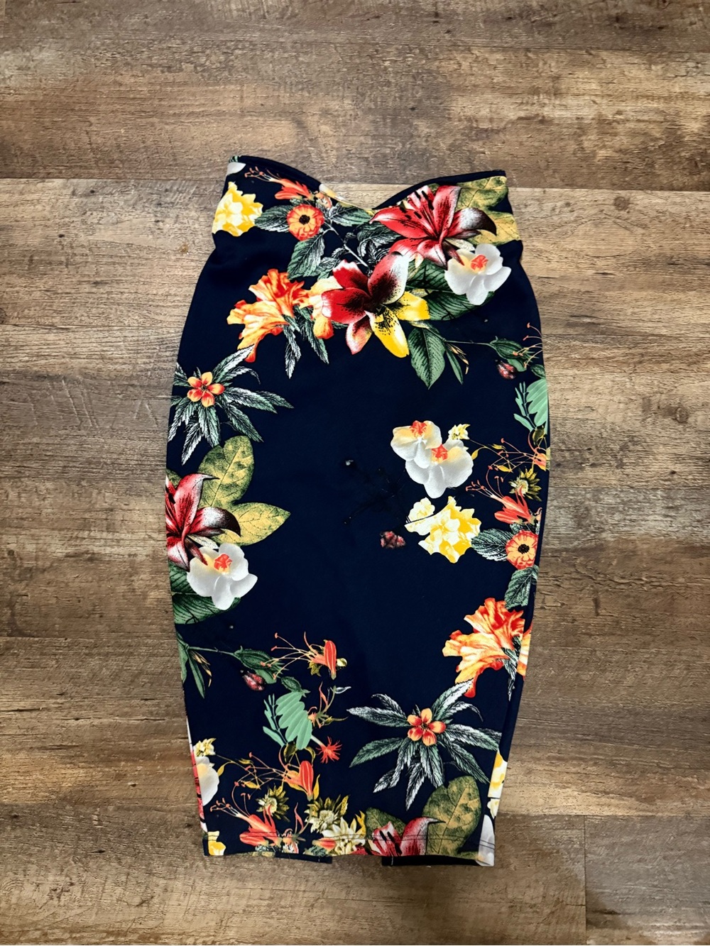 Windsor Navy Floral Swim Coverup Skirt